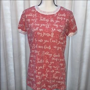 Lularoe Liv Valentine shirt
